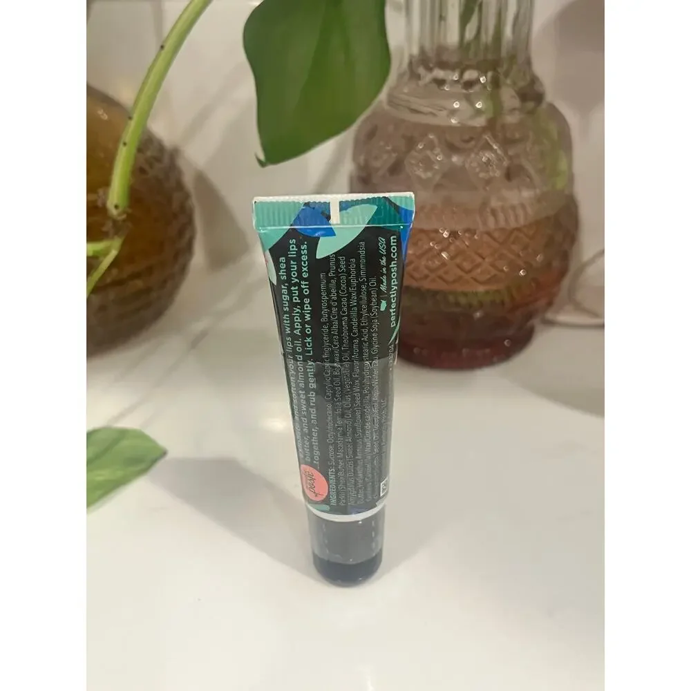 Perfectly Posh Chilly Out Lip Scrub Cool Mint Melon Discontinued Sealed 0.375 oz